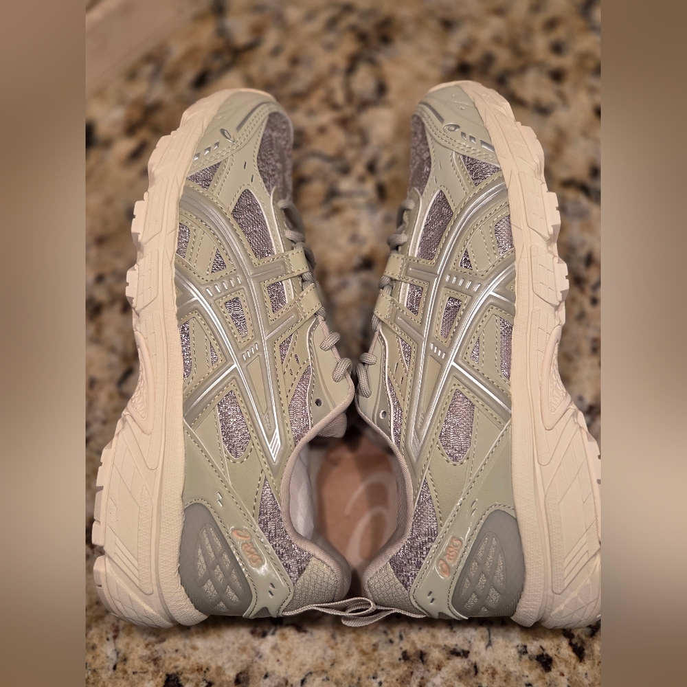 Asics Gel Nanobiki Sneakers Dried Leaf Green/Pure Silver - Picture 4 of 7